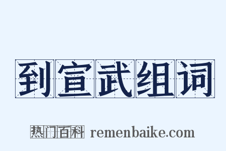 到宣武组词是什么意思的图片